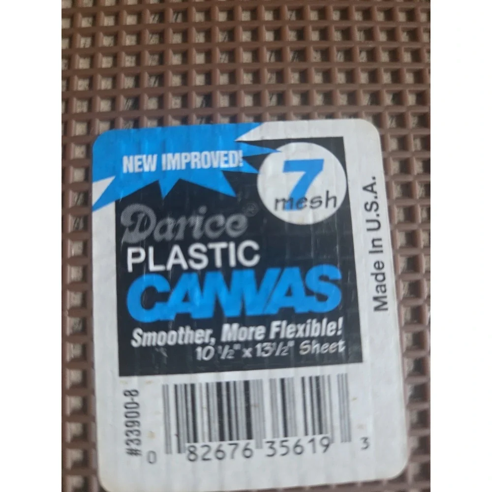100 PLASTIC CANVAS MESH SHEETS LOT Darice 13.5